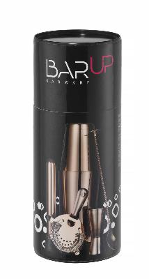 Barová súprava v tube, BarUp, Medená, ⌀120x(H)320mm