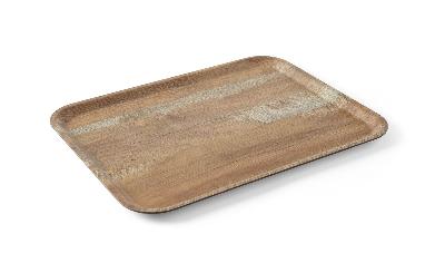 Servírovací podnos s laminátom z melamínu, so vzorom dreva, AmerBox, Dubová, 370x530mm 370x530mm, Kód: 508947