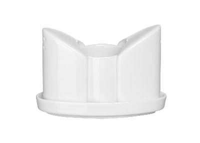 Sada soľničky a koreničky so zásobníkom na špáradlá, HENDI, 125x54x(H)90mm porcelánové 786420
