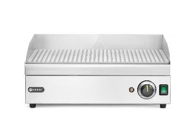 Elektrická grilovacia platňa vrúbkovaná, HENDI, Kitchen Line, 220-240V/2400W, 527x404x(H)233mm