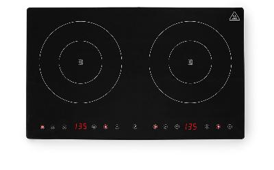 Indukční vařič dvojitý, HENDI, Kitchen Line, 230V/3500W, 608x405x(H)54mm 239414