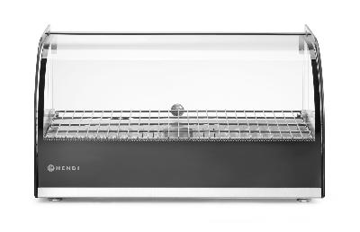 Vyhrievaný pultový displej, HENDI, jedno úrovňová, Čierna, 220-240V/800W, 554x376x(H)311mm 273982