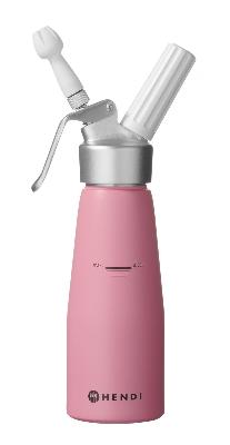 Fľaša na šľahačku , HENDI, 0,5L, Pastelovo ružová, ⌀80x(H)260mm 0,5L, fialová, Kód: 975886