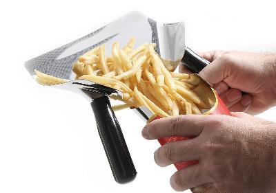Lopatka na hranolčeky a nachos, HENDI, Čierna, 230x220mm 642559