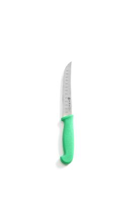 Univerzálny nôž s guľatou ocieľkou, HENDI, dlhý , Zelená, (L)230mm zelený, Kód: 842317