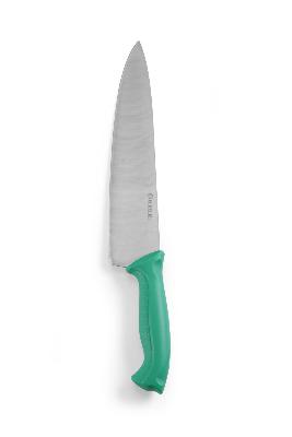 Nože HACCP zelené barvy – na zeleninu a ovoce, HENDI, Zelená, (L)385mm zelený, Kód:  842713