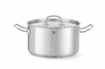 Stredný hrniec – s pokrievkou, HENDI, Kitchen Line, 6L, ⌀240x(H)135mm KitchenLine 836309