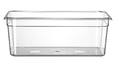 Nádoba GN 1/1, HENDI, Profi Line, GN 1/1, 24L, Priehľadná, 530x325x(H)200mm Kód: 861202