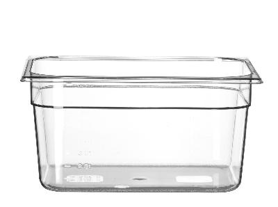 Nádoba GN 1/2, HENDI, Profi Line, GN 1/2, 9,5L, Priehľadná, 325x265x(H)150mm Kód: 861417