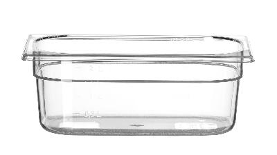 Nádoba GN 1/4, HENDI, Profi Line, GN 1/4, 2,8L, Priehľadná, 265x162x(H)100mm Kód: 861622