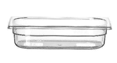 Nádoba GN 1/4, HENDI, Profi Line, GN 1/4, 1,8L, Priehľadná, 265x162x(H)65mm Kód: 861639