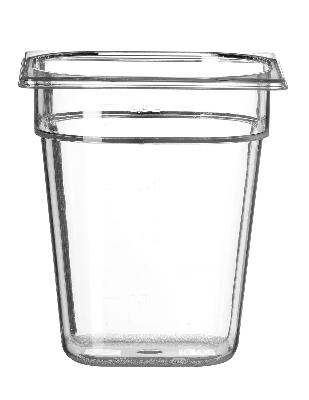 Nádoba GN 1/6, HENDI, Profi Line, GN 1/6, 3,4L, Priehľadná, 176x162x(H)200mm Kód: 861707