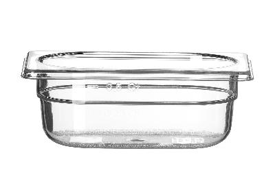 Nádoba GN 1/9, HENDI, Profi Line, GN 1/9, 0,6L, Priehľadná, 176x108x(H)65mm Kód: 861837