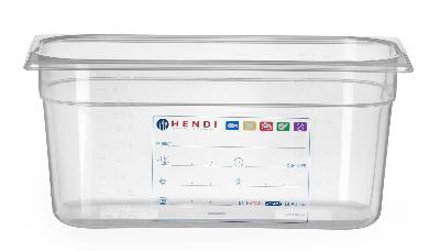 Nádoba GN 1/3, HENDI, GN 1/3, 5,7L, Priehľadná, 325x176x(H)150mm Kód: 880265
