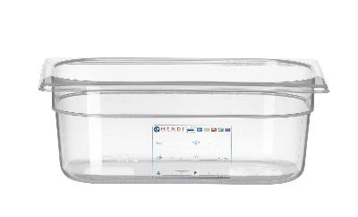 Nádoba GN 1/4, HENDI, GN 1/4, 2,8L, Priehľadná, 265x162x(H)100mm Kód: 880371