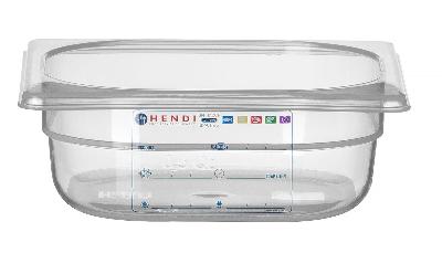 Nádoba GN 1/6, HENDI, GN 1/6, 1L, Priehľadná, 176x162x(H)65mm Kód: 880487