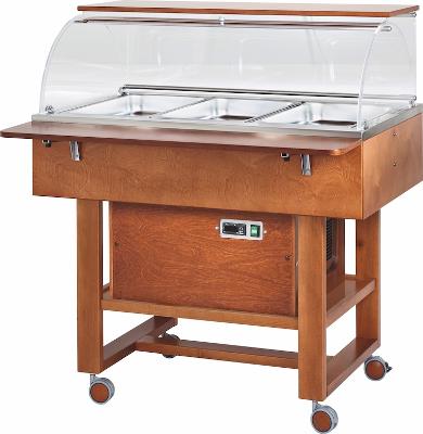 Chladený gastrobufet CLR2787NBT -walnut