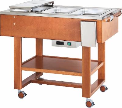 Vyhrievané gastrobufety -bain-marie CL2770N -walnut