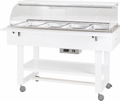 Vyhrievané gastrobufety -bain-mariey ELC2834B -white