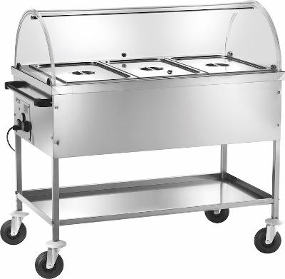 Výdajný ohrevný vozík, bain-marie CT1760C