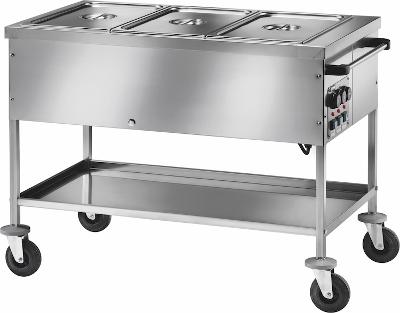 Výdajný ohrevný vozík, bain-marie CT1760TD