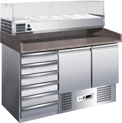 Chladiace pizza pulty - statické G-S903PZCAS+RI14033V