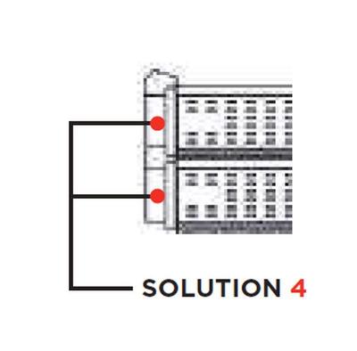 Prepojenie s digestorom SOLUTION 4 pre 2 pece Flame