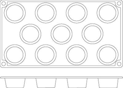 Mini-Muffins, HENDI, GN 1/3, ⌀53x(H)30mm Mini-Muffins 676905