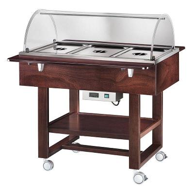Vyhrievané gastrobufety - bain-marie CL2777NW -wenge