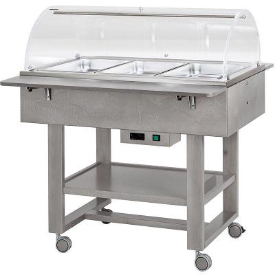 Vyhrievané gastrobufety - bain-marie CL2777NCE -ash grey