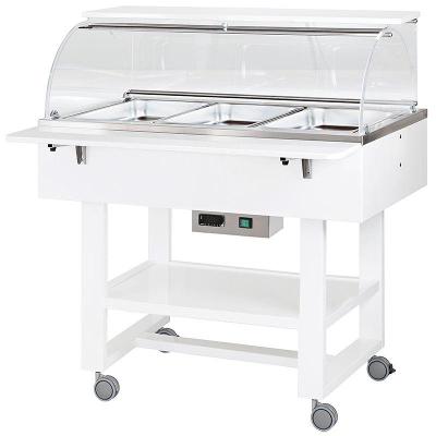 Vyhrievané gastrobufety - bain-marie CL2778NB -white