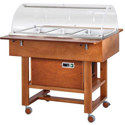 Chladený gastrobufet CLR2788N -walnut