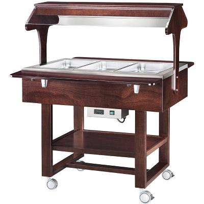 Vyhrievané gastrobufety - bain-marie CL2774NW - wenge