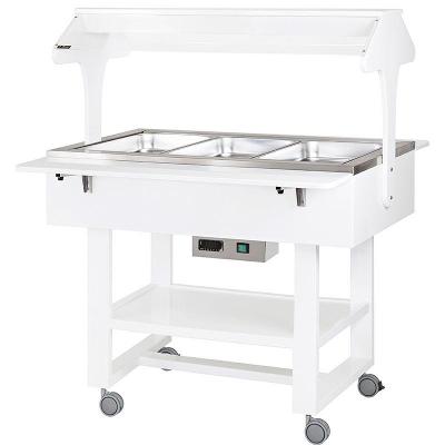 Vyhrievané gastrobufety - bain-marie CL2774NB -white