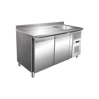 Gastronomické chladiace stoly s drezom - GN1/1 - ventilované G-GNS2200TN