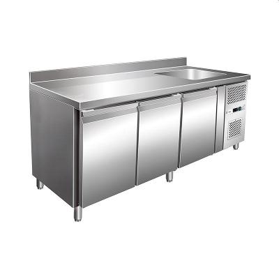 Gastronomické chladiace stoly s drezom - GN1/1 - ventilované(c) G-GNS3200TN